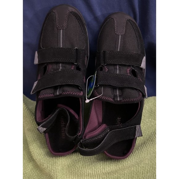 EASY SPIRIT Jump Offt Walking Shoes Black Level 2 Medium Intensity Size 10M - Picture 2 of 7